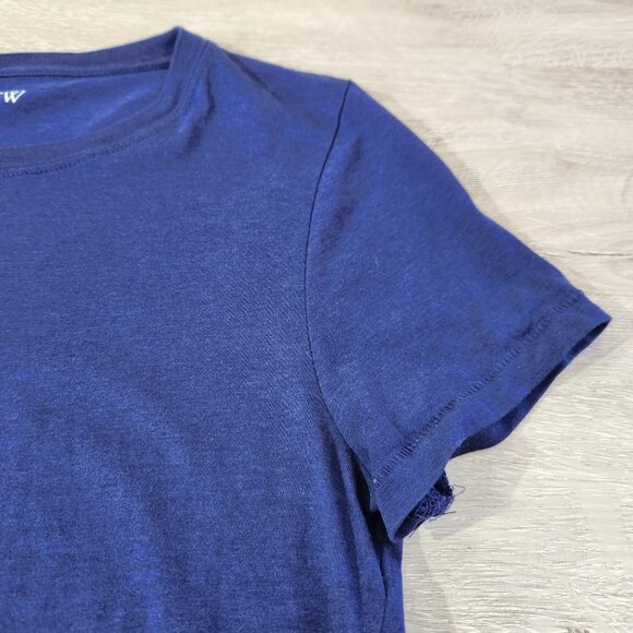 J.Crew Navy Blue Short Sleeve T-Shirt Cotton & Lyocell Blend Womens Size S - Picture 9 of 13